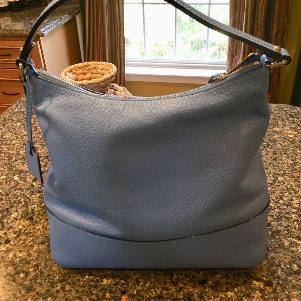 Kate Spade-  Bay Street Lexie Blue Pebble Handbag - Picture 5 of 8